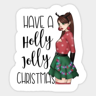 Holly Jolly Sticker